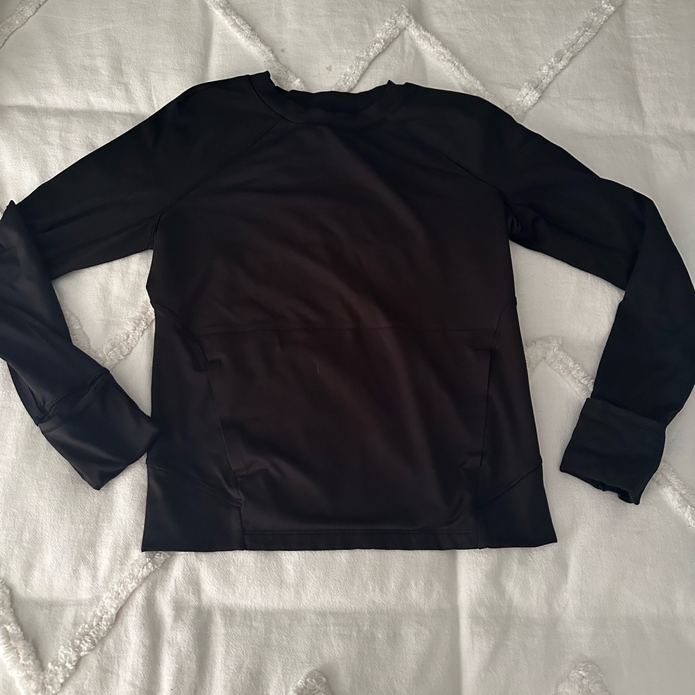 lululemon athletica Black Rulu Long Sleeve Tee